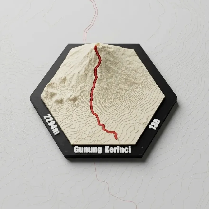 Strava Route Tile — 10 cm